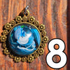 Galactic Resin Pendant Necklace - 1"