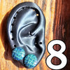 Mermaid Scale Resin Pendant Necklaces & Earrings - .5"
