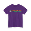 NerdyKeppie "Accomplice" Cotton Progress Pride Tee Shirt. A unisex cotton tee shirt with an "Accomplice" design on it in rainbow pride colors. This gay pride tee shirt has a classic fit.
