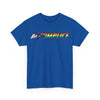 NerdyKeppie "Accomplice" Cotton Progress Pride Tee Shirt. A unisex cotton tee shirt with an "Accomplice" design on it in rainbow pride colors. This gay pride tee shirt has a classic fit.