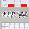 NerdyKeppie Dancing Skeletons Pride Sticker. A NerdyKeppie matte sticker featuring a line of dancing skeletons, available in multiple pride designs. This gay pride sticker ships from Portland, Oregon.