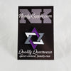 NerdyKeppie Faith & Pride Star of David Enamel Pins. A Star of David pride enamel pin for our Faith & Pride project, available in twelve pride flags! This pin is 1.25 inches across and ships from Portland, Oregon USA.