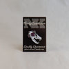 NerdyKeppie Proud to the Bone Fox Skull Pride Enamel Pins. A fox skull pride enamel pin for our Proud to the Bone project, wearing an adorable crown of flowers!