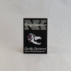 NerdyKeppie Proud to the Bone Wolf Skull Pride Enamel Pins. A wolf skull pride enamel pin for our Proud to the Bone project, wearing an adorable crown of flowers!