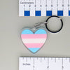 NerdyKeppie-Acrylic Heart Pride Keychain-Ace