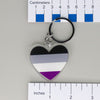 NerdyKeppie-Acrylic Heart Pride Keychain-Ace