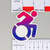 NerdyKeppie Active Accessible/Handicapped Symbol Disability Pride Sticker. This NerdyKeppie matte sticker has the Active Disability Symbol in a gradient of your chosen flag. Our gay pride sticker ships from Portland, Oregon.