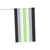 NerdyKeppie Agender Pride Flag (Indoor/Outdoor). An Agender Pride flag made from durable, weather-resistant poly canvas: this Pride celebration flag makes a great home decoration or casual cape!