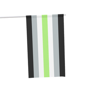 NerdyKeppie Agender Pride Flag (Indoor/Outdoor). An Agender Pride flag made from durable, weather-resistant poly canvas: this Pride celebration flag makes a great home decoration or casual cape!