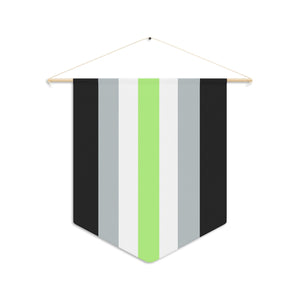 NerdyKeppie Agender Pride Pennant. 