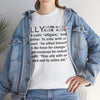 NerdyKeppie "Ally as a Verb" Cotton Tee Shirt. 