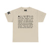 NerdyKeppie "Ally as a Verb" Cotton Tee Shirt. 