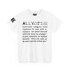 NerdyKeppie "Ally as a Verb" Cotton Tee Shirt. 