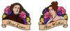 NerdyKeppie Anne & Ann Historically Queer Pride Enamel Pin. Our NerdyKeppie Historically Queer Pride enamel pin features Anne & Ann surrounded by flowers in your choice of lesbian, Progress, or rainbow gay pride colors. This pride pin ships from Portland, Oregon.