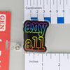 NerdyKeppie Pronouns Rainbow Gay Pride Badge Holder/ID Card Holder. This pride badge holder offers a choice of 6 sets of pronouns. Our badge reel with rainbow pride pronoun choices shows your LGBTQ+ support at work!