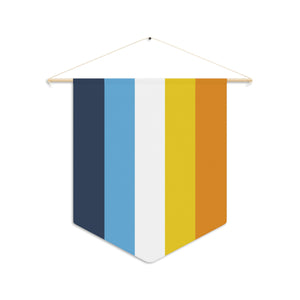 NerdyKeppie Aro Ace Pride Pennant. 