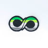 NerdyKeppie's Aro Neurodiverse Infinity Symbol Embroidered Pride Patch are stitched on black duck cloth and backed by sturdy vinyl fuse.