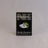 NerdyKeppie Proud to the Bone Possum Skull Pride Enamel Pins. A possum skull pride enamel pin for our Proud to the Bone project, wearing an adorable crown of flowers!
