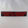 NerdyKeppie's Autistic Handler "Give Us Space" Embroidered Service Animal Patch are stitched on sturdy rectangular duck cloth and backed with vinyl fuse.