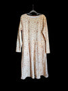 BONEYARD Bees Bees Bees 2XL long-sleeved midi dress with pockets