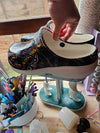BONEYARD Casual Foam Clogs, Progress Pride Anarchy Star of David - EU 40 - 41