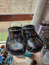 BONEYARD Casual Foam Clogs, Progress Pride Anarchy Star of David - EU 40 - 41