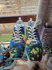 BONEYARD Casual Knit Sneakers, Rainbow Splatter Wave - M 7.5/W 10/EU 41