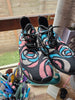 BONEYARD Casual Knit Sneakers, Trans Pride Stencil Rose - M 8/W 10.5/EU 42