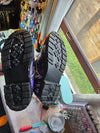 BONEYARD Faux Fur Lined Synthetic Leather Boots, Non-binary Galaxy - M 7.5/W 10/EU 41