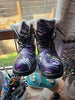 BONEYARD Faux Fur Lined Synthetic Leather Boots, Non-binary Galaxy - M 7.5/W 10/EU 41