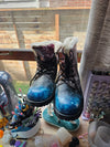 BONEYARD Faux Fur Lined Synthetic Leather Boots, Trans Galaxy - M 10/W 12/EU 44