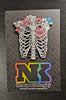 BONEYARD Human Ribcage Trans Pride Pin - Oops Mostly Pink