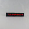 NerdyKeppie's BONEYARD "Jammer" Embroidered Roller Derby Patch are stitched on sturdy rectangular duck cloth and backed with vinyl fuse.