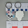 BONEYARD One-Sided Human Skull Pride Keychain