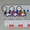 BONEYARD One-Sided Human Skull Pride Keychain
