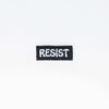 NerdyKeppie's BONEYARD "Resist" Embroidered Patch are stitched on sturdy rectangular duck cloth and backed with vinyl fuse.