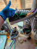 BONEYARD Synthetic Leather Rainbow Painted Floral - M 11/W 12.5/EU 45