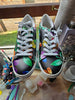BONEYARD Synthetic Leather Rainbow Painted Floral - M 11/W 12.5/EU 45