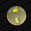 NerdyKeppie "Be The Light" Survival By Snark Pride Enamel Pins. An enamel pin for our Survival By Snark project! This pin is 1.5" inches across and ships from Portland, Oregon USA.