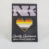 NerdyKeppie Console Pride 8-Bit Heart Pride Enamel Pins. Our 8-Bit Hearts Pride Enamel Pins feature an 8-bit heart in your choice of Pride colors and ship from Portland, Oregon USA.