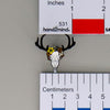 NerdyKeppie Proud to the Bone Deer Skull Pride Enamel Pins. A deer skull pride enamel pin for our Proud to the Bone project, wearing an adorable crown of flowers!