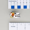 NerdyKeppie Proud to the Bone Fox Skull Pride Enamel Pins. A fox skull pride enamel pin for our Proud to the Bone project, wearing an adorable crown of flowers!