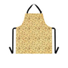 A person wearing a NerdyKeppie Bees Bees Bees Late Summer Apron With Pocket. 