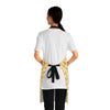 A person wearing a NerdyKeppie Bees Bees Bees Late Summer Apron With Pocket. 