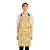 A person wearing a NerdyKeppie Bees Bees Bees Late Summer Apron With Pocket. 