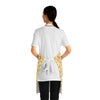 A person wearing a NerdyKeppie Bees Bees Bees Late Summer Apron With Pocket. 