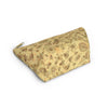 NerdyKeppie Bees Bees Bees Late Summer Zipper Pouch with T-Bottom. A zippered accessory/makeup bag featuring a t-bottom and a Bees Bees Bees pattern in Late Summer colors. This zipper pouch is fully lined and comes in two sizes.