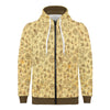 NerdyKeppie Bees Bees Bees Lightweight Late Summer Zip Up Hoodie. 