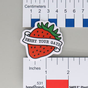 NerdyKeppie-"Berry Your Gays" Pride Sticker-