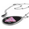 "Better A Faggot Than A Fascist" Pink Triangle Pride Necklace